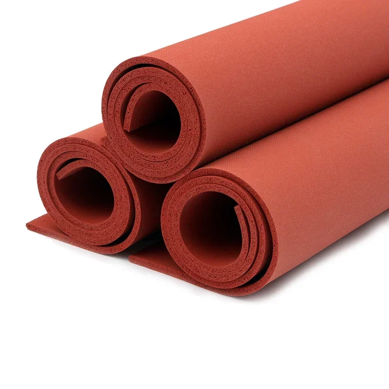 Pe Foam Sheet - 厚さ 1-8 ミリメートルシリコーン発泡スポンジプレートシートボード 200X200/300X300/500x500mm 断熱ブランケットストリップ正方形赤