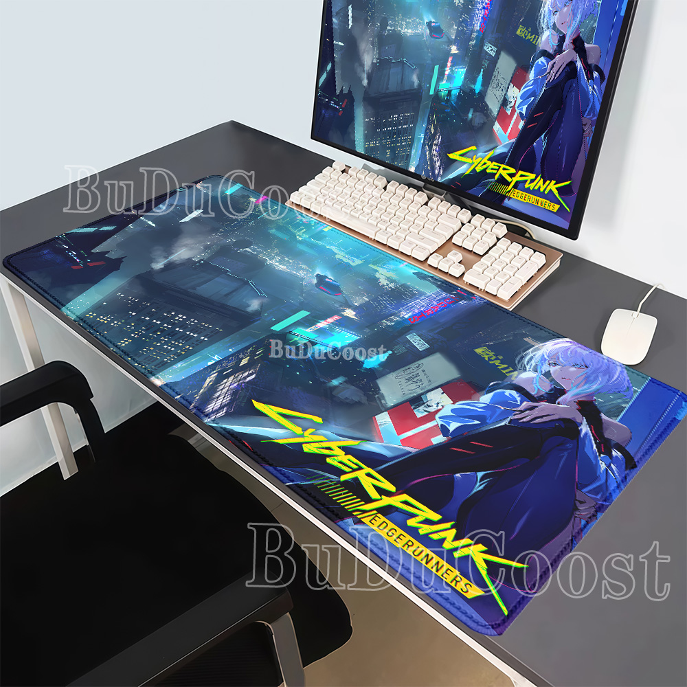 Gaming Keyboard Typewriter - C-サイバーパンクアニメPC XXL ルーシー ‌ マウスパッドキャビネット かわいいキーボード
