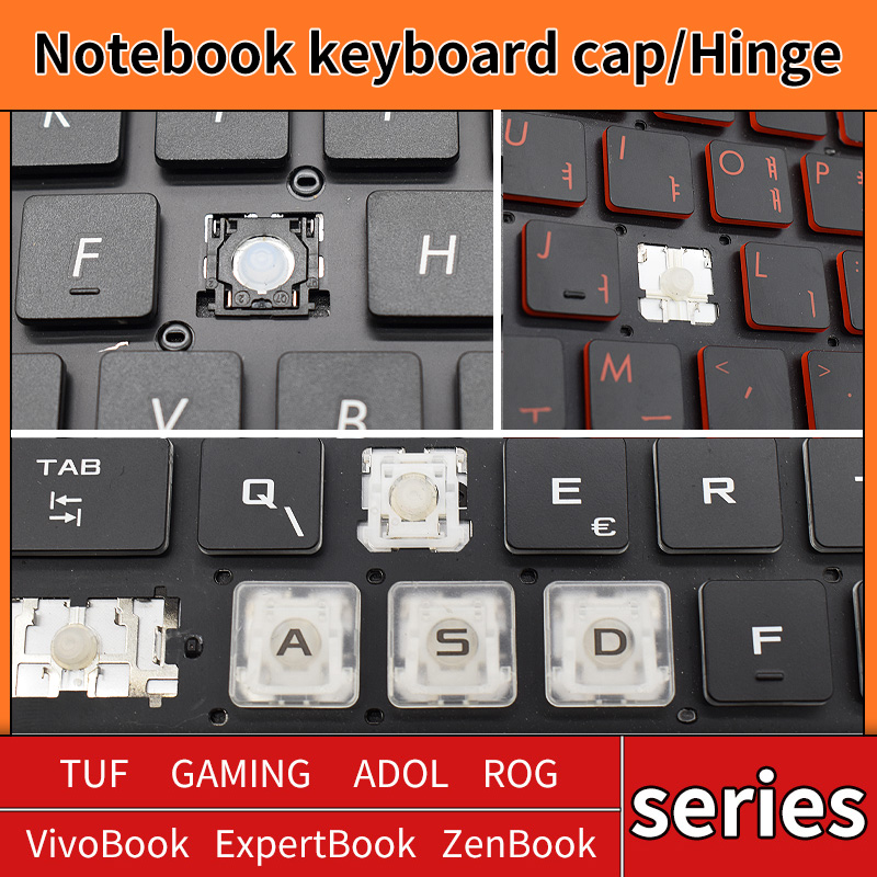 Gaming Keyboard Asus - 交換用キーキャップキーキャップゴムシザークリップヒンジ ASUS TUF GAMING VivoBook ADOL