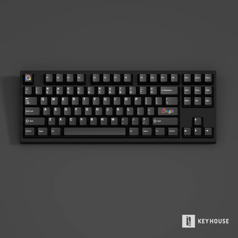 Keyboard Gaming Black - オリジナルクラッシュテーマキーキャップ 145 キー 1.7 ミリメートル PBT