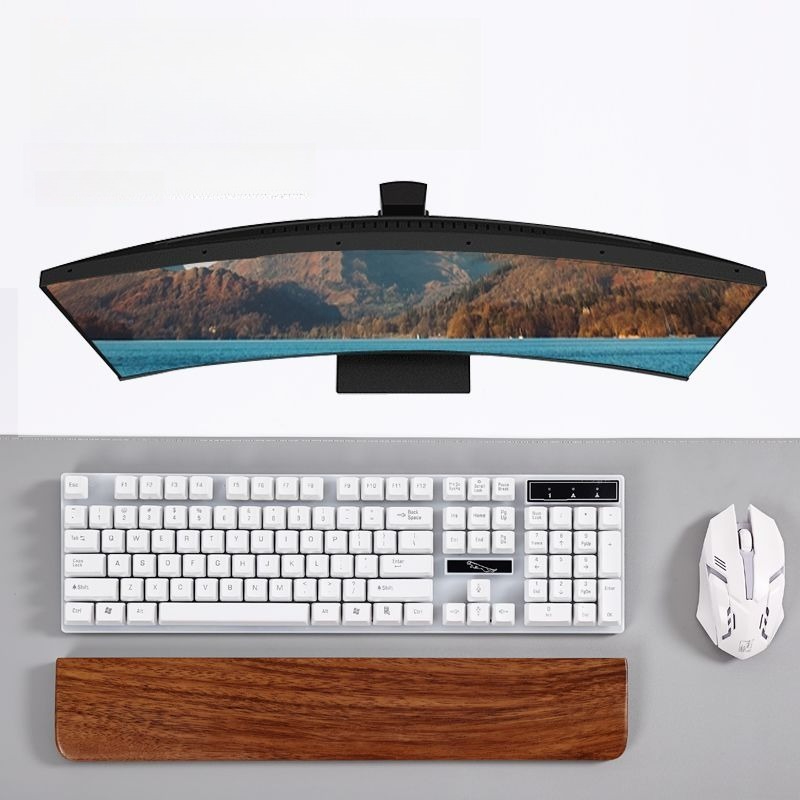 無垢材キーボードパームレストマウスパッド手首サポートゲーミン - Gaming Keyboard Ergo のレビューと価格