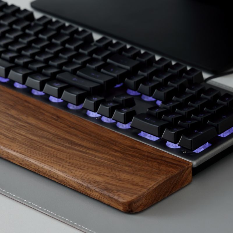 無垢材キーボードパームレストマウスパッド手首サポートゲーミン - Gaming Keyboard Ergo のレビューと価格