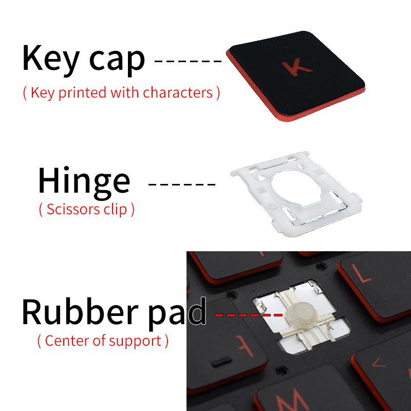 交換用キーキャップキーキャップゴムシザークリップヒンジ AS - Gaming Keyboard Asus のレビューと価格
