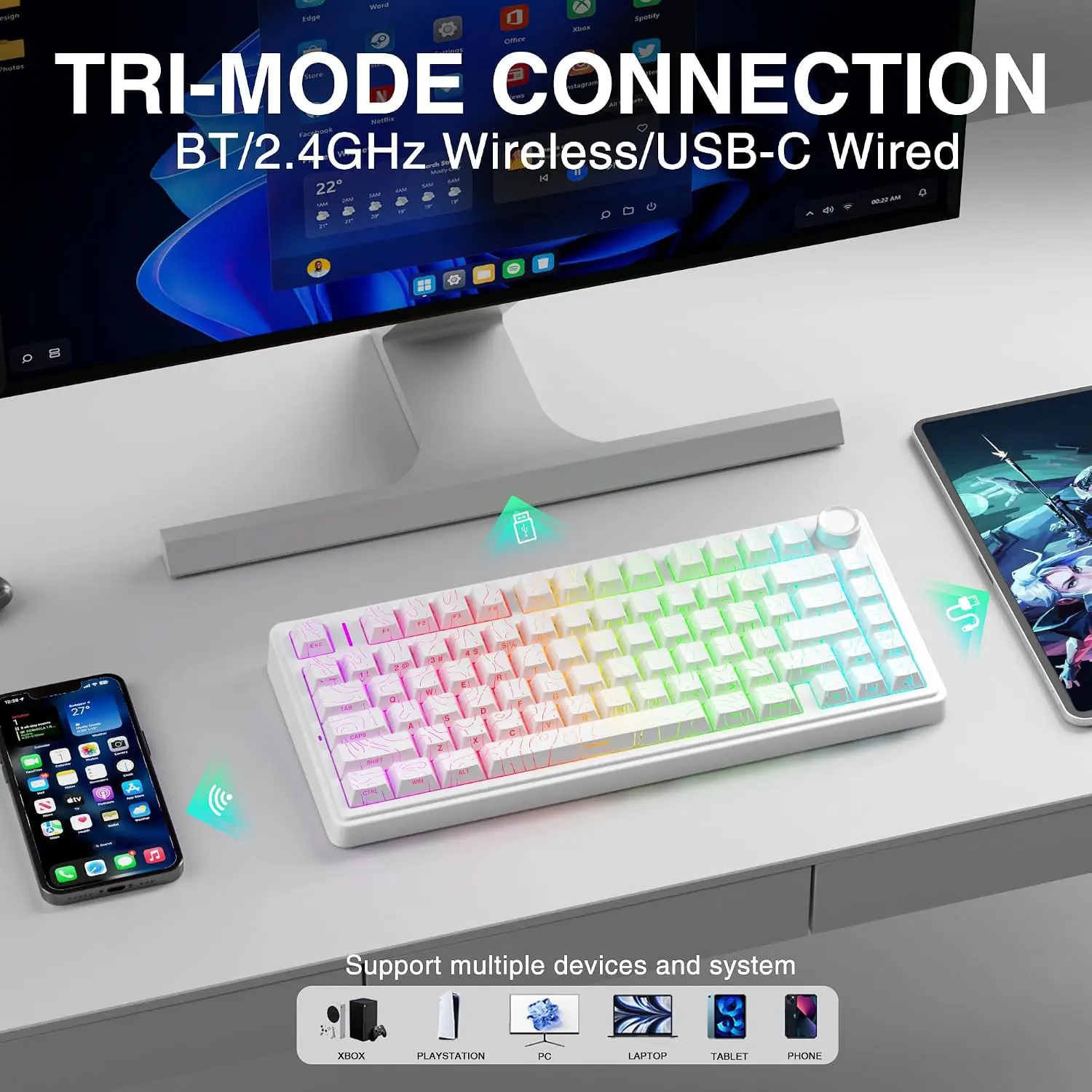 AULA F75 HE マグネット式キーボード 75% ゲー - Gaming Keyboard Wireless のレビューと価格