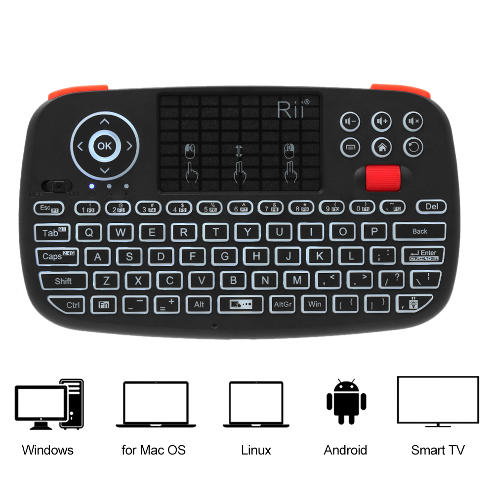 Rii I4 Mini BT ワイヤレスキーボード タッチパ - Gaming Keyboard Hand のレビューと価格