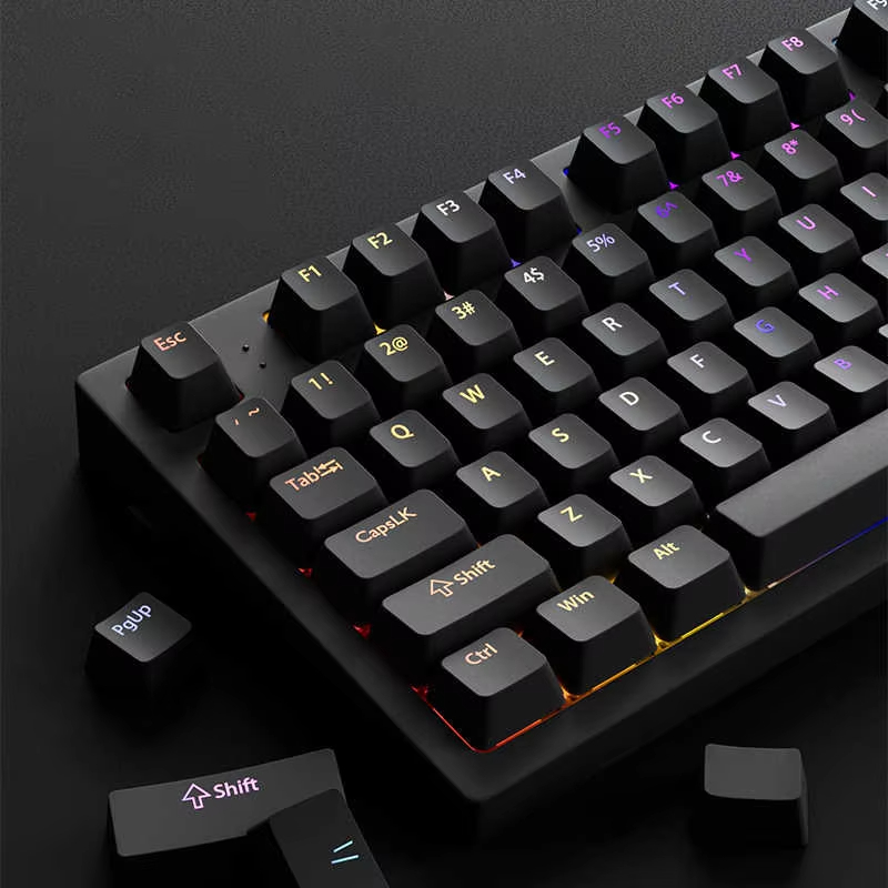 130+キー ブラック カスタム ダブルショット シャインス - Keyboard Gaming Black のレビューと価格