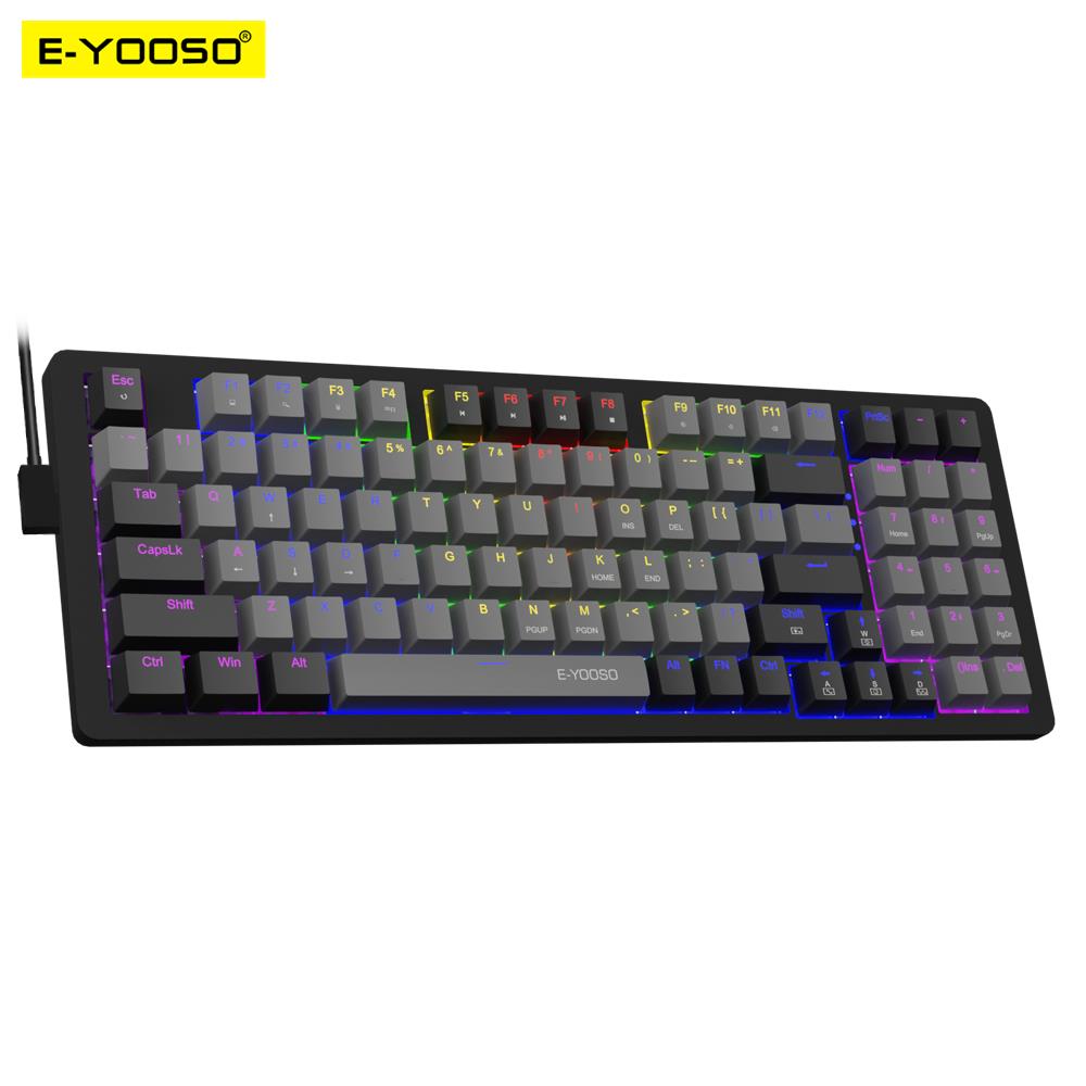 E-YOOSO Z94 USB メカニカルゲーミングキーボー - Keyboard Gaming Mac のレビューと価格